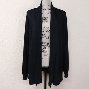 Karen Scott Cardigan Sweater Black Size L